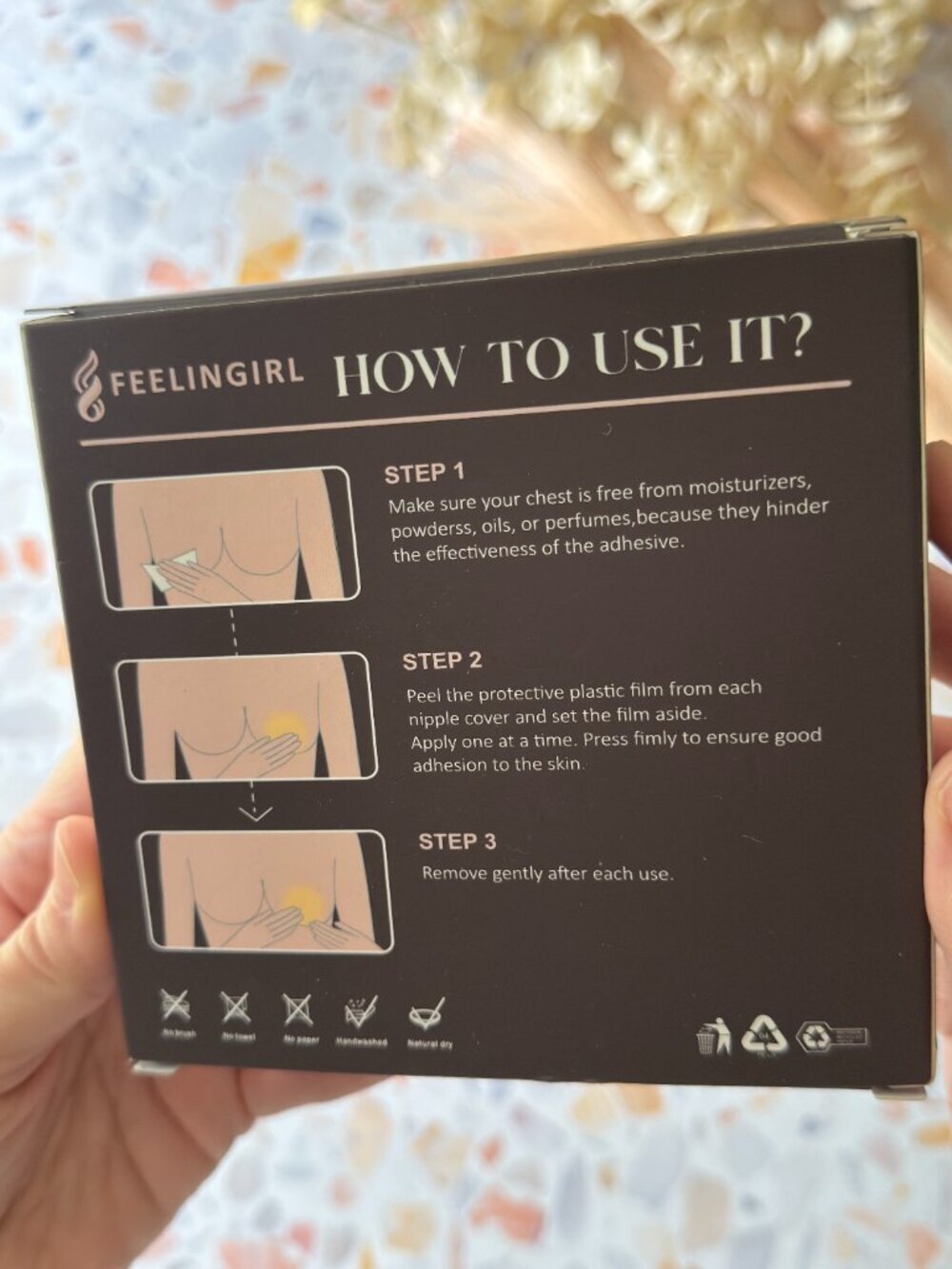 NWT | Feelingirl | Invisible Ultra-Thin Silicone Nipple Covers | Brown | M - Picture 3 of 6